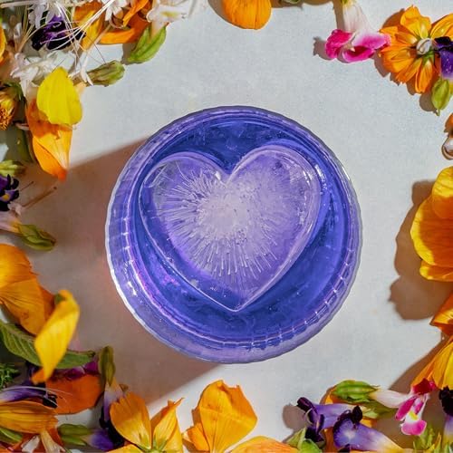 DRINKSPLINKS Pink Heart Shaped Ice Cube Tray. Large Heart Ice Mold.