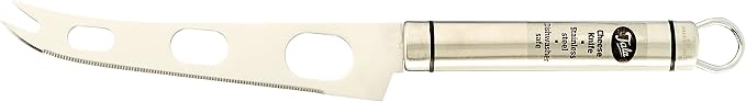 Tala Stainless Steel Cheese Knife, Perfect for Hard and Soft Cheeses. Specially Designed for The Cutting and Serving of Cheeses, Dishwasher Safe. 26.6 x 3.0 x 1.5 cm