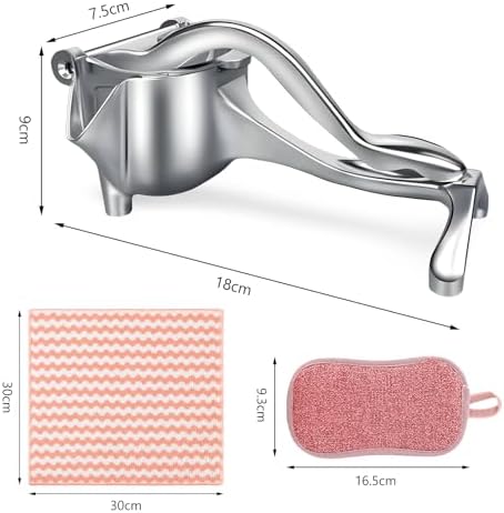 Aluminum alloy Juicer Hand Press-Heavy Duty Hand Juicer Manual Juicer Handheld Squeezer Press For Lemon Pomegranate Orange-Kitchen Tool (7 * 2.95 inch)