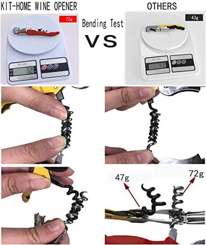 Professional Waiter Corkscrew Wine Openers Set(4PCS), Heavy Duty Stainless Steel Hinges Wine Key for Restaurant Waiters, Sommelier, Bartenders