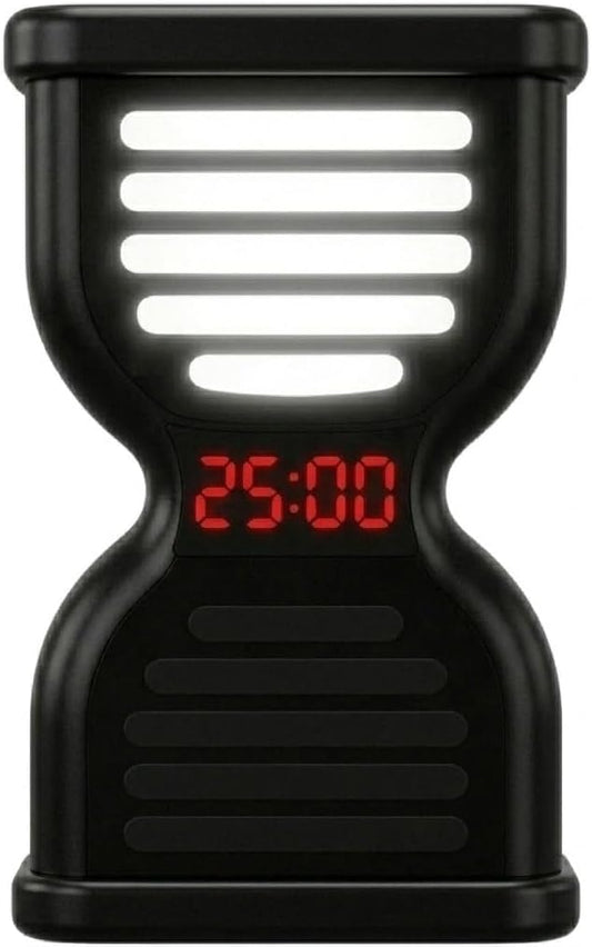 Pomodoro Timer for Productivity, Visual Countdown with Light Flow, Flip Timer 25/5 min, Custom Countdown Count-up, USB-C Rechargeable, Silent Study for Kids Students ADHD Gift Work Classroom Office