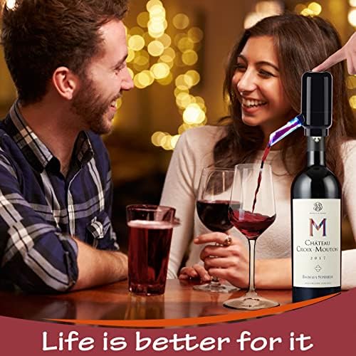 BLUBYEES Electric Wine Aerator and Automatic Wine Dispenser