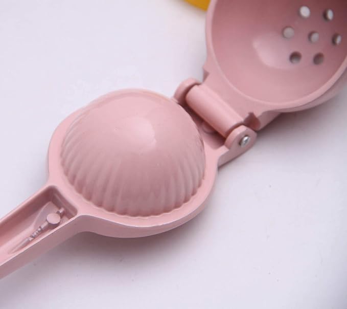 Metal Manual Citrus Lemon Lime Squeezer Juicer, Fruit Juicer, Metal, Kitchen Tool (Pink)