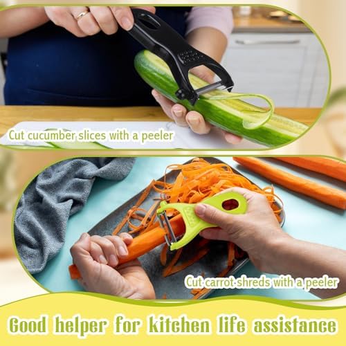 20 Pack Vegetable Peeler Bulk with Sharp Blade, 5 Colors Potato Peelers for Kitchen, Dual Blade Y Peeler with Ergonomic Grip for Potatoes Carrots Fruit, Peeling Tools for Kitchen Restaurant