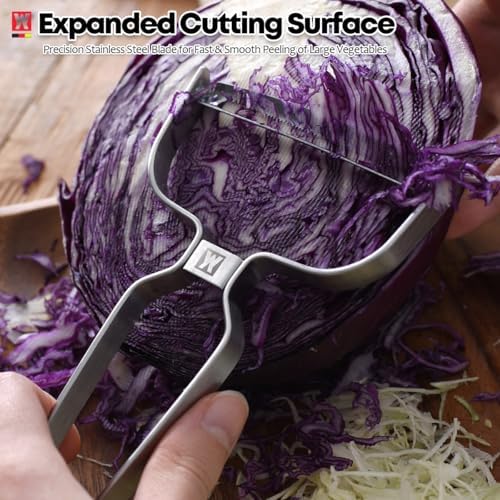 Wagensteiger Stainless Steel Potato Peeler with Extra-Wide Peeling Blade, Great for Large Vegetables (1610)