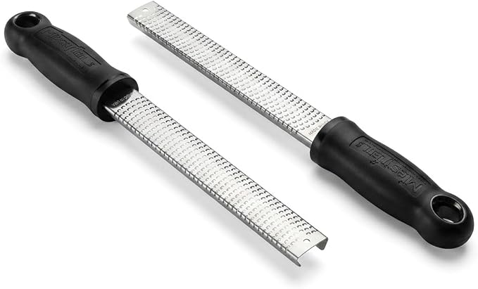 Microplane Classic Twin Pack - 12" Black Zester Grater with Surgical-Grade Stainless Steel Blade