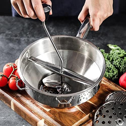 Large Potato Ricer, Ricer for Mashed Potatoes, Heavy Duty Stainless Steel Potato Masher and Ricer Kitchen Tool, Press and Mash for Mashed Potatoes