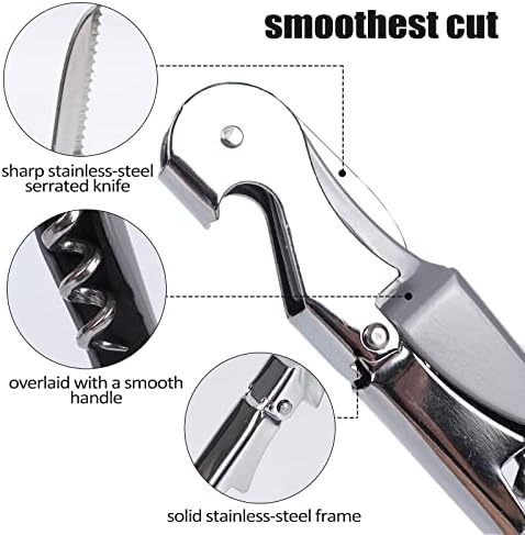 RECUTMS 12 Pack Wine Opener,Waiter Corkscrew Wine Key for Servers（Gray）