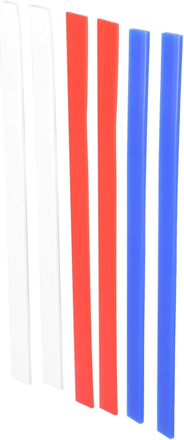 Rolling Pin Guides, 6Pcs Silicone Measuring Dough Strips, 15in Length Dough Thickness Guides, Non Stick Baking Strips Professional Leveler Sticks Tool for Cookie Pie Baking