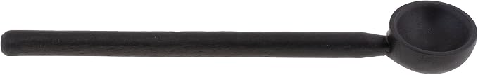 Karma Gifts Tasting Spoons Set - Black Wood Spoons for Cooking - Wood - Set of 4 - Medium