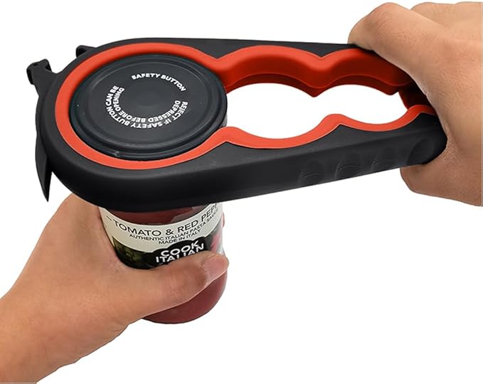 Otstar Jar Opener & Bottle Opener for Seniors with Arthritis, Weak Hands | Adjustable Lid Opener Effortlessly Opens Jars, Bottles & Pop-Top Cans, Great for Senior Parents, Grandparents, or Loved Ones