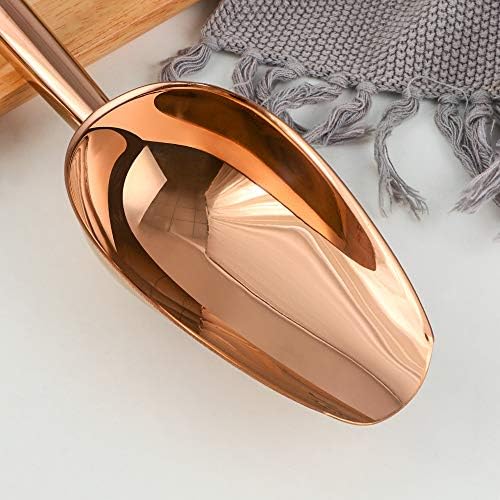 Buy Star Ice Scoop, Premium Stainless Steel Cookie Scoop, Fashion Ice Scoop, Sturdy Flour Scoop, Utility Candy Scoop, Dishwasher Safe (8oz/9 Inch) (Rose Gold)