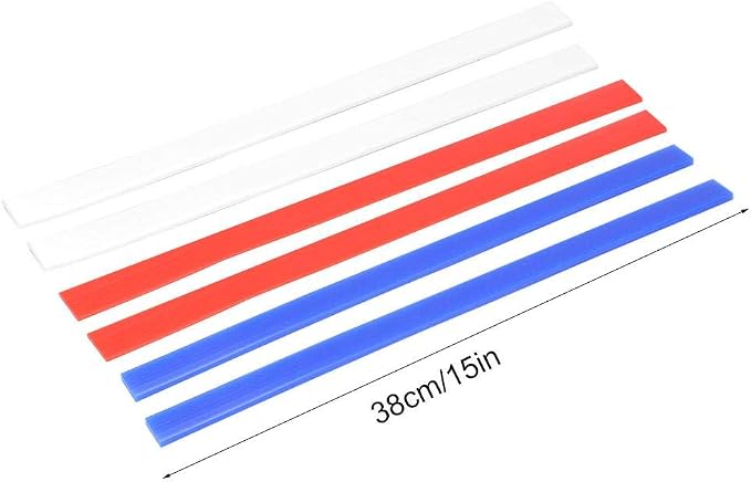 Fdit Professional Silicone Measuring Dough Strips Rolling Pin Guides