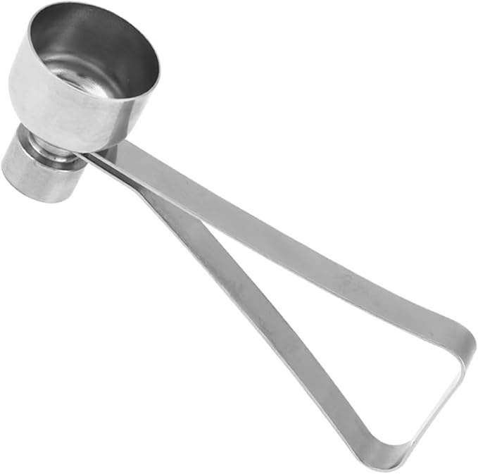 Stainless Steel Egg Cracker Topper and Shell Opener, Soft or Hard Boiled Egg Separator Tool