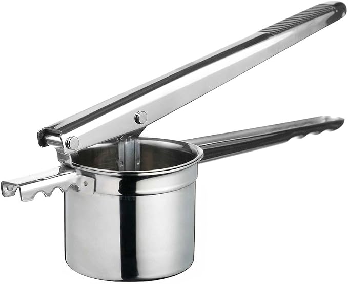 Cuisinox Potato Ricer, Heavy Duty Stainless Steel Potato Masher and Kitchen Tool, 3 Disks