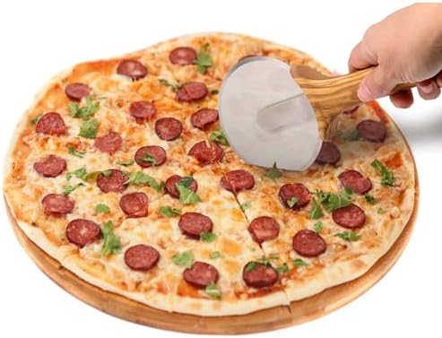Fantes Italian Olivewood Pizza Wheel, Stainless Steel and Italian Olivewood, The Italian Market Original since 1906