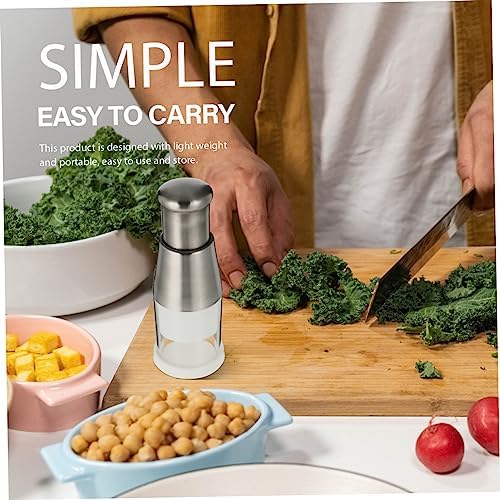 Practical Handheld Vegetable Chopper Easy to Clean Manual Garlic and Ginger Slicer Stainless Steel Kitchen Gadget for Effortless Cooking and Meal Prep Compact for Easy Storage