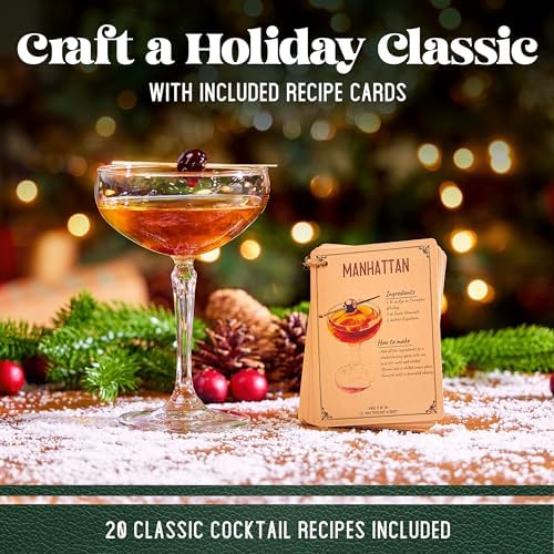 Mixology & Craft Boston Shaker Set with Weighted Martini Shakers | Cocktail Shaker Set Includes Strainer and Japanese Jigger | Great Gift Bar Set with Exclusive Recipe Cards | Leak-Proof (Silver)