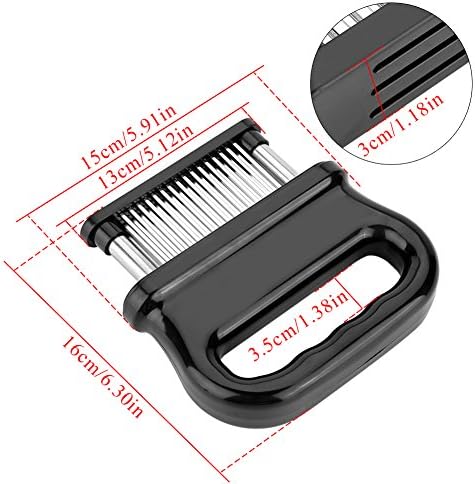 Needle Meat Tenderizer,48 Stainless Steel Ultra Sharps Needle Blade Tenderizer for Tenderizing Steak,Chicken and Pork