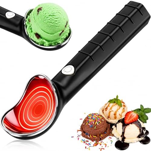 Heated Ice Cream Scoop, Fast Heating Electric Scooper, Rechargeable