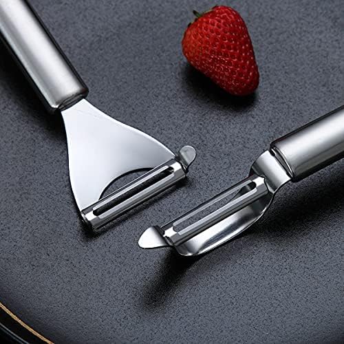 Potato Vegetable And Fruit Peelers For Kitchen,Kyraton Y Shaped And I Shaped Quality Stainless Steel Peelers,Sharp Blade And Ergonomic Non Slip Easy To Grip Handle Set Of 2