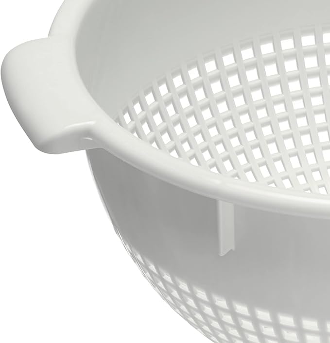 Westmark Colander, with Recessed Handles and Fixing Supports, Plastic, Blanco 21262211