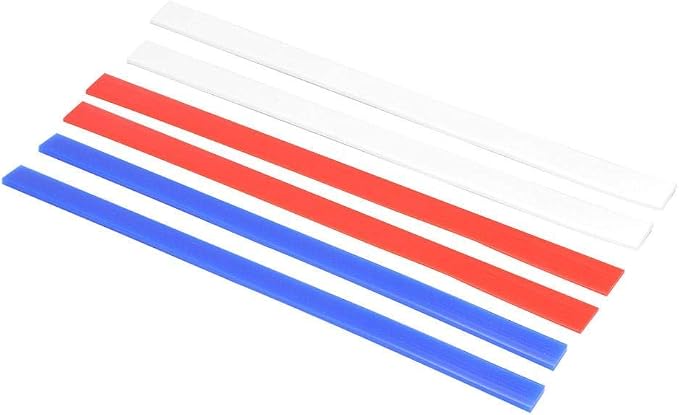 Silicone Rolling Strip, 6pcs Rolling Pin Guide Measuring Strips Food Grade Dough Thickness Guides measuring rolling pin for Cookie Dough Baking Ruler Guides Silicone Rolling Pin, 2/4/6mm