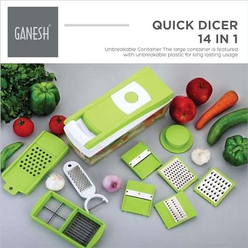 Ganesh Quick Plastic Dicer, Green