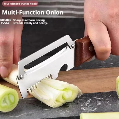 Ultimate Kitchen Multi Tool Peeler, Precision Peeler Pro, Solid Wood Non-Slip Handle, 3 in 1 vegetable peeler set, 2.5 mm Zero Pressure Peelers, for Cane, Potato, Fruit, Easy to Clean (A*2+B*2)