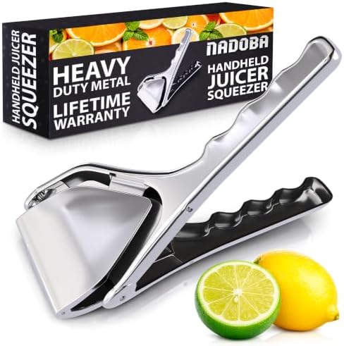 NADOBA Lemon Squeezer and Lime Squeezer, Max Extraction Citrus Hand Juicer
