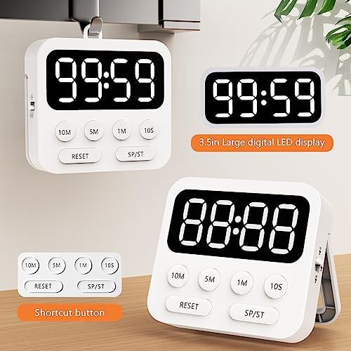 Timer,Digital Kitchen Timer with Stopwatch and Countdown Function