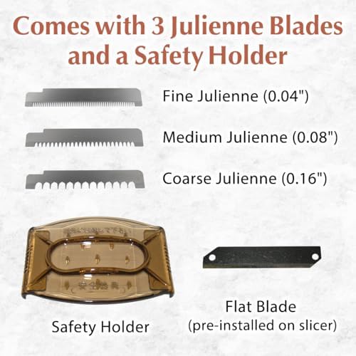 TIKUSAN SAMURAI Slicer Japanese Mandoline Vegetable Slicer Made in Japan Adjustable Slice Thickness Stainless Steel Blade (Normal)