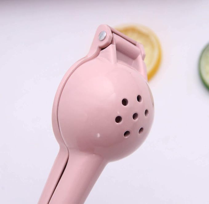 Metal Manual Citrus Lemon Lime Squeezer Juicer, Fruit Juicer, Metal, Kitchen Tool (Pink)