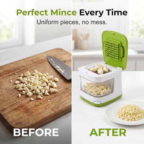 Manual Garlic Masher, 2026 New Multifunctional Garlic Chopper (2)