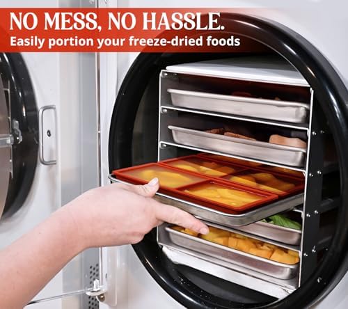 Webake Silicone Tray Dividers for Harvest Right Freeze Dryer Set of 5, Fit Medium and Small Trays, Silicone Molds for Harvest Right Freeze Dryer Accessories