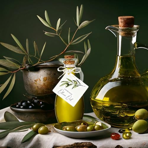 Vesici 20 Set 8.5 oz Mini Olive Oil Glass Bottle with Stopper, Party Favors