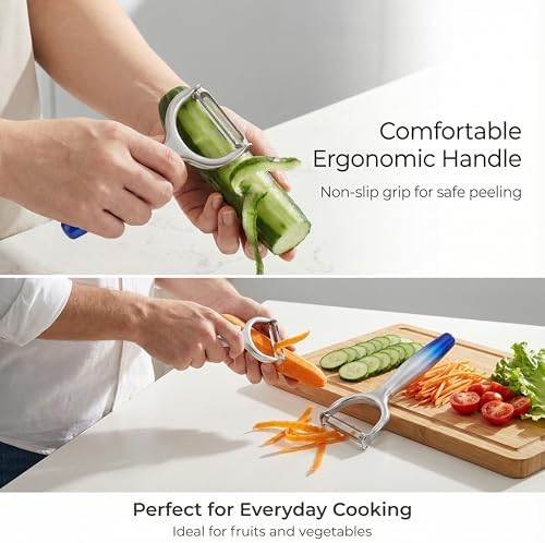 Aniso Y-Shaped Vegetables Fruit Julienne and Peeler with Gradient Handle