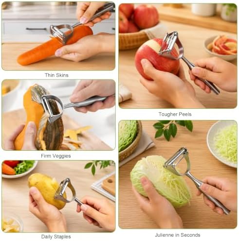 304 Stainless Steel Julienne Peeler