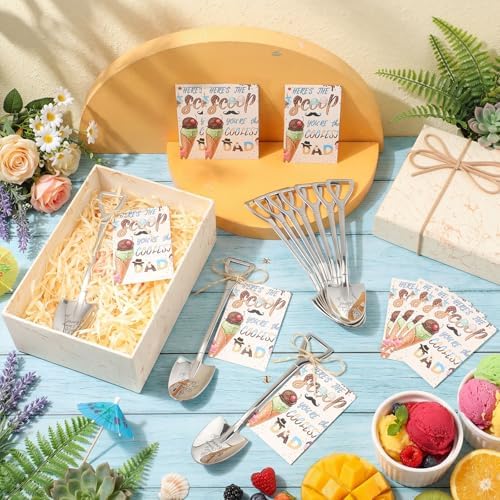 24 Sets Fathers Day Gifts Bulk Dad's Ice Cream Shovel Gifts