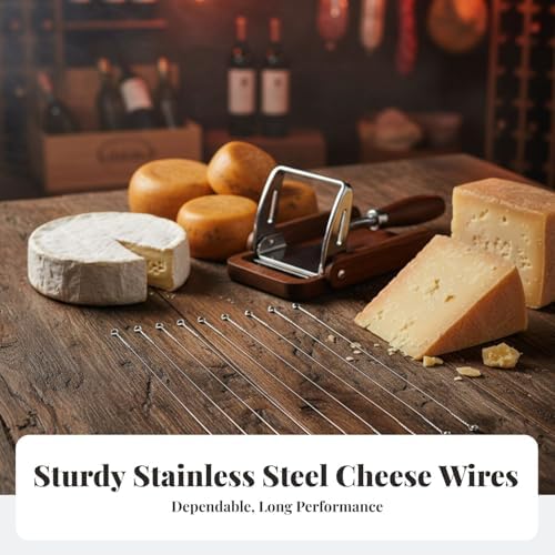 10-Pack Cheese Slicing Wire Replacement, 6 Inch Stainless Steel Wire for Cheese Cutter Slicers
