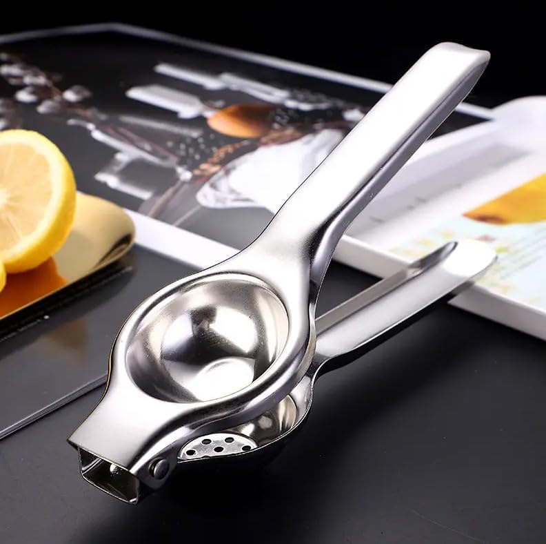 VIER Citrus Juicer 18/10 (304) Stainless Steel Citrus Juicer Juicer for Lemons Orange Pomegranates Etc Manual 7cm Diameter Restaurant Kitchen Bar Anti Etching