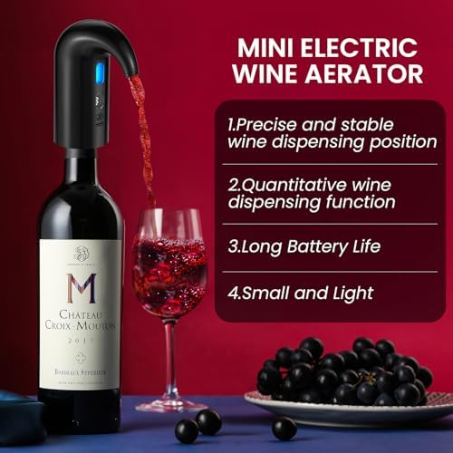 BLUBYEES Electric Wine Aerator and Automatic Wine Dispenser