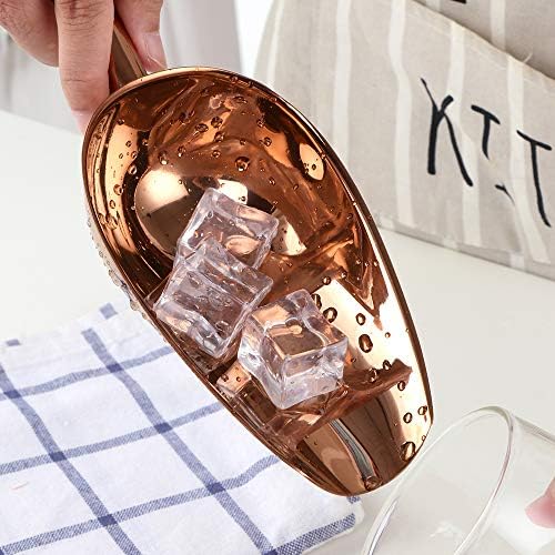 Buy Star Ice Scoop, Premium Stainless Steel Cookie Scoop, Fashion Ice Scoop, Sturdy Flour Scoop, Utility Candy Scoop, Dishwasher Safe (8oz/9 Inch) (Rose Gold)