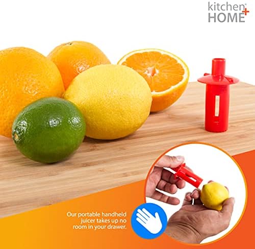 Kitchen + Home Citrus Tap – Portable Lemon Lime Juicer Spout, Orange Citrus Sipper and Jalapeño Corer – 6 Pack