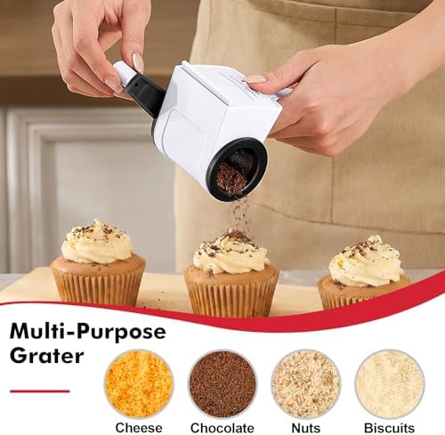 GDL Rotary Parmesan cheese Grater, Cheese Grater Shredder Hand Crank
