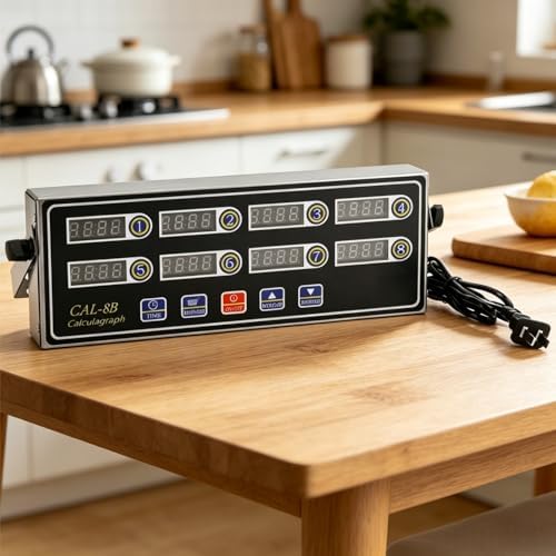 8 Channel Kitchen Timer, Digital Timer Cooking Timer for Cooking