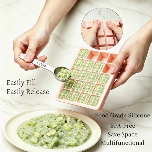 1 Tbsp Silicone Freezer Molds, Silicone Food Freezer Tray
