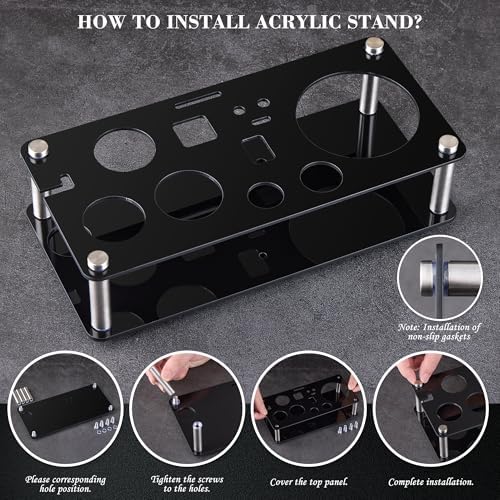 Wukuna Bartender Kit,15 Pcs Cocktail Shaker Bar Tool with Acrylic Stand