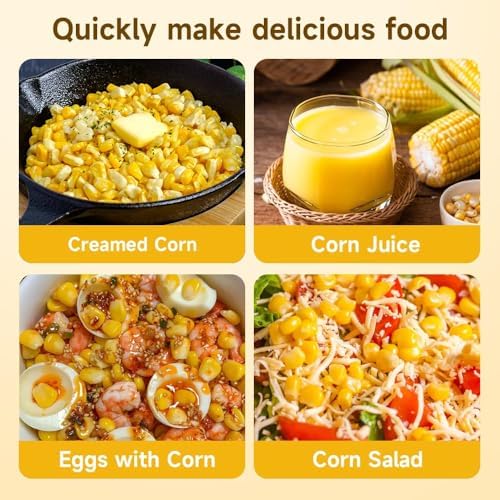 2026 New Corn Peeler,Corn Cob Stripper Tool Stainless Steel Corn Peeler for Corn on the Cob Multifunctional Kitchen Gadget Corn On Cob Remover Cutter Tool (B)