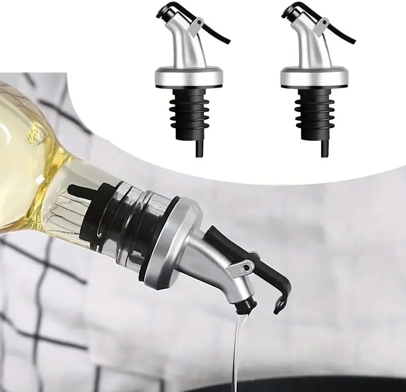 Cuisinox Italian Glass Olive Oil Bottle Dispenser with Dripless Spout, 11.8" (17 oz)